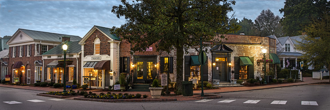 Dawn in the Village of Pinehurst by Bonnie Fitzpatrick