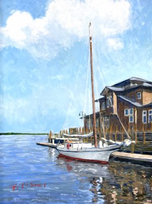 Frank Pierce - "Dockside at New Bern"