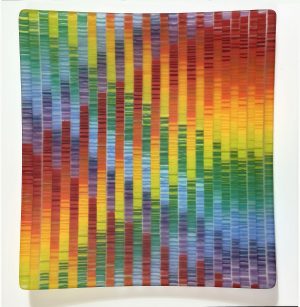 Diane Willkens - Tapestry Weave Plate (Rainbow)