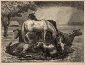 John Steuart Curry - "Sanctuary" lithograph (SOLD)