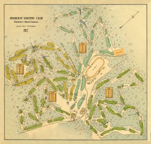 1922 Pinehurst Course Map